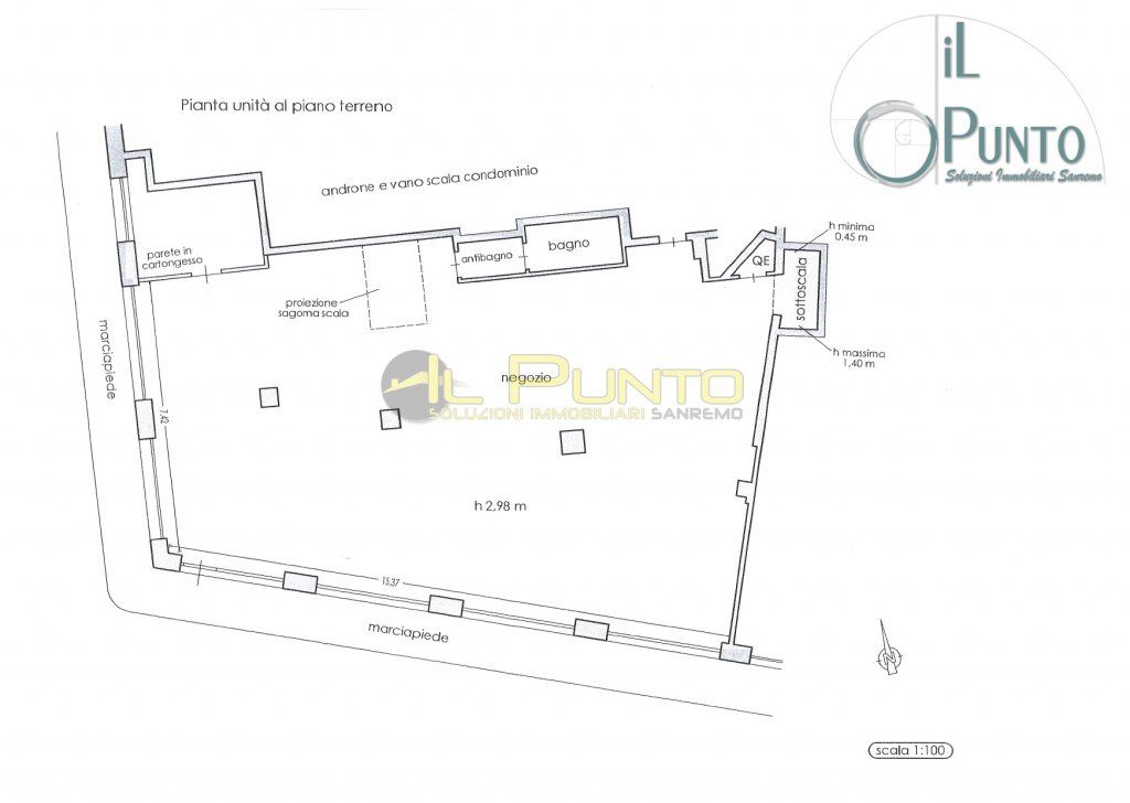 Rent Shop/Commercial Room Sanremo - SANREMO San Martino area large commercial space Locality 