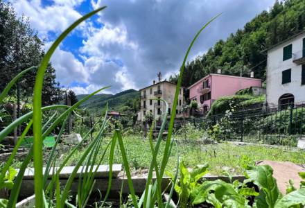 Отдельно стоящий дом MOLINI di TRIORA с огородом