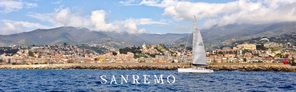 Panorama of Sanremo from the sea